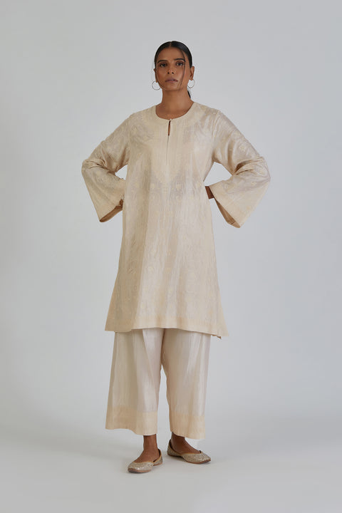 Daneen Kurta and Pant-White