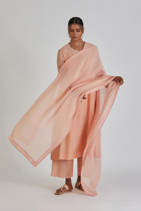 Priyanka Dupatta-Salmon Pink