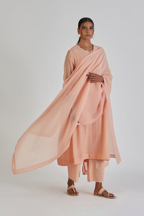 Priyanka Dupatta-Salmon Pink
