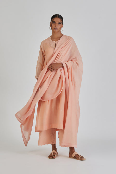 Priyanka Dupatta-Salmon Pink
