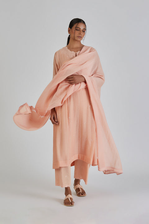 Binti Kurta and Pant-Peach