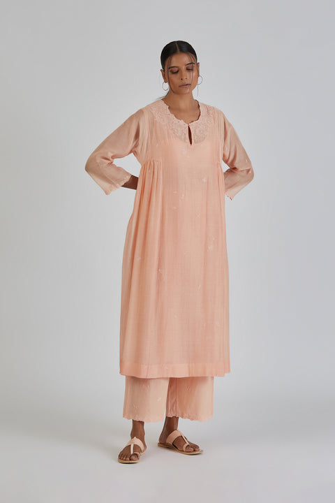 Binti Kurta and Pant-Peach
