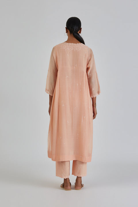 Binti Kurta and Pant-Peach
