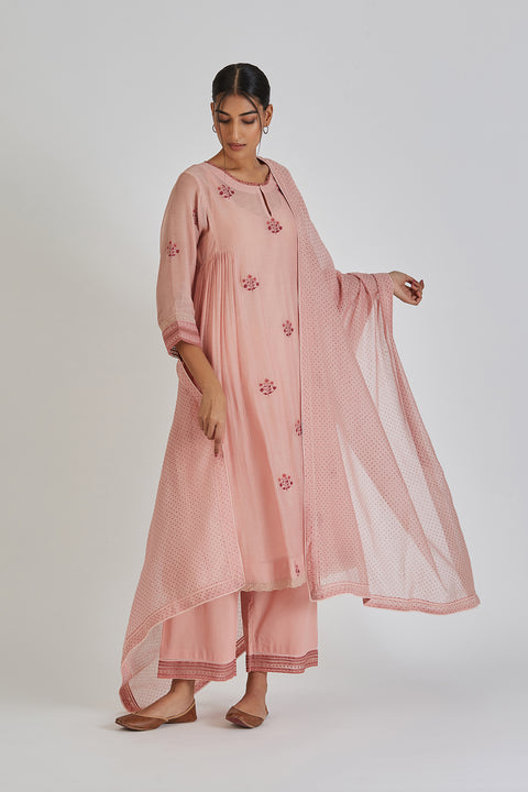 Radhika Dupatta-Salmon Pink