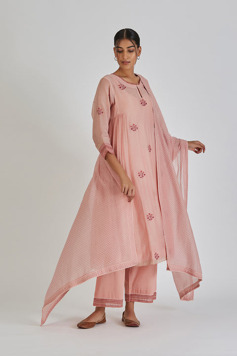Radhika Dupatta-Salmon Pink