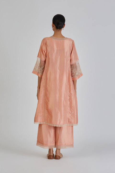 Urmi Kurta and Pant-Peach
