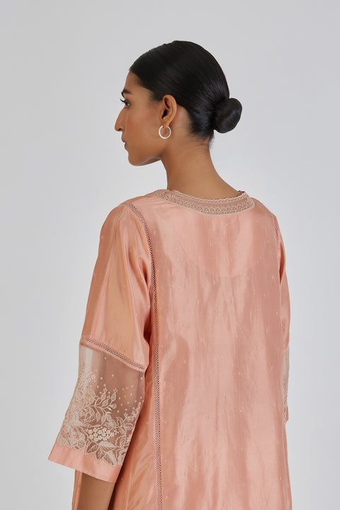 Urmi Kurta and Pant-Peach