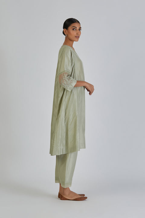 Urmi Kurta and Pant-Sea Green