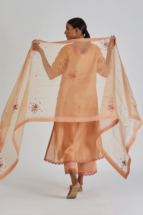 Huma Dupatta-Peach