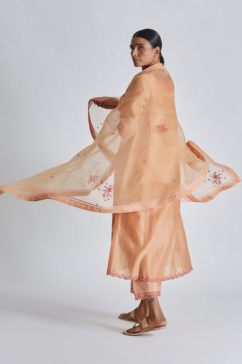 Huma Dupatta-Peach