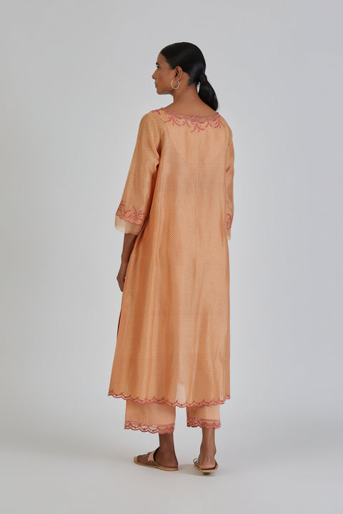 Avantika Kurta and Pant-Light Orange