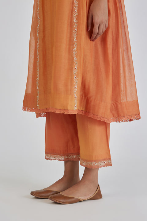 Saanvi Kurta and Pant-Light Orange