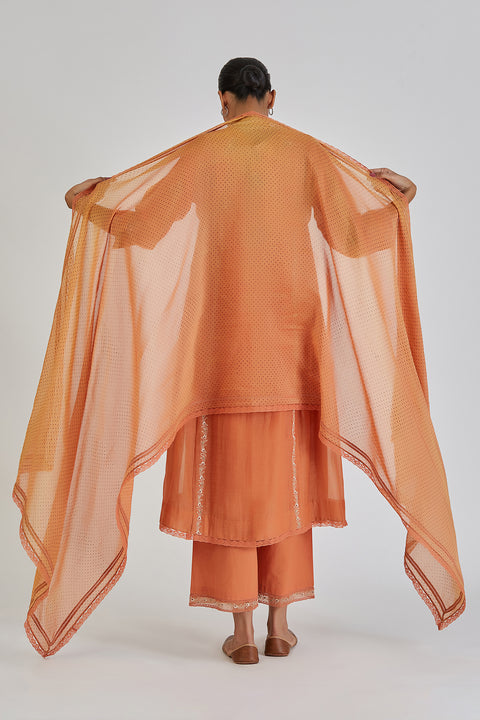 Sitashi Dupatta-Light Orange