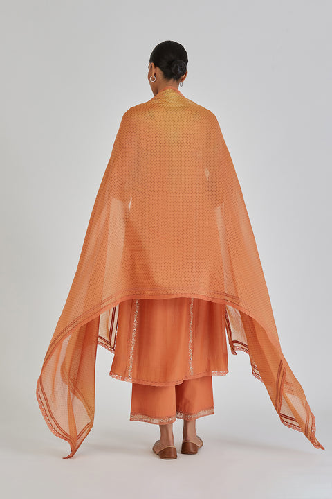 Sitashi Dupatta-Light Orange