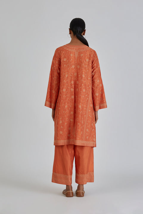 Daneen Kurta and Pant-Orange