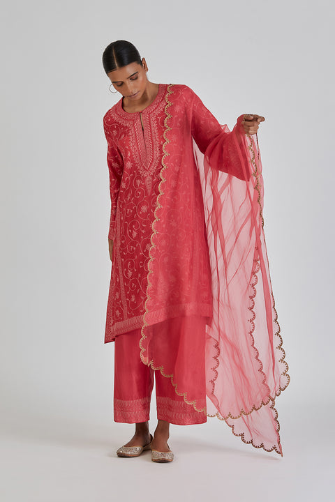 Sarah Dupatta-Pink