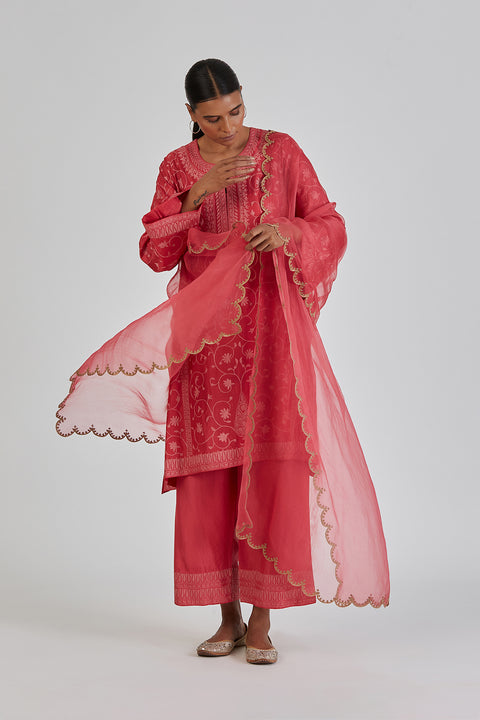 Sarah Dupatta-Pink
