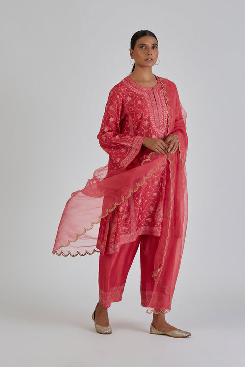 Daneen Kurta and Pant-Pink