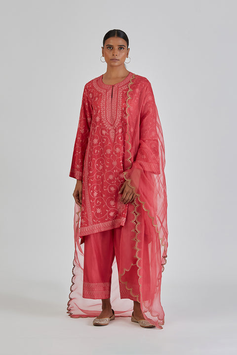 Sarah Dupatta-Pink