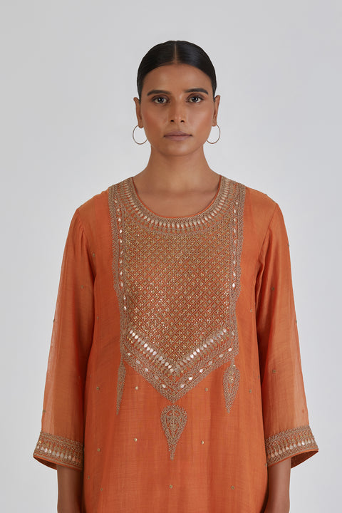 Viti Kurta and Pant-Orange