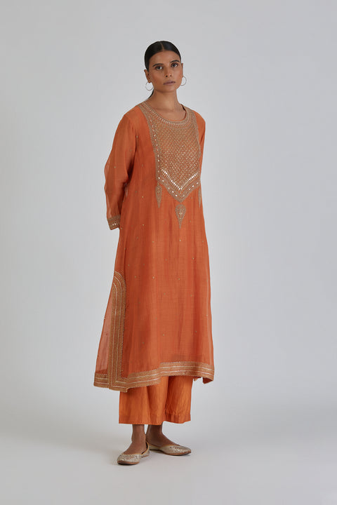 Viti Kurta and Pant-Orange