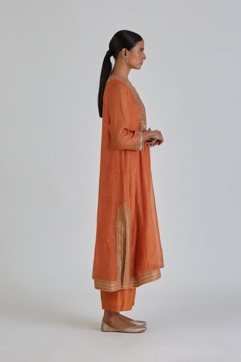 Viti Kurta and Pant-Orange