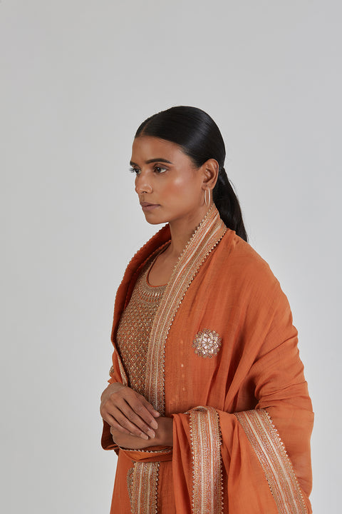 Diti Dupatta-Orange