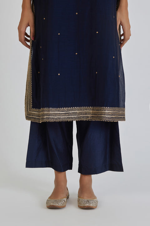 Viti Kurta and Pant-Navy Blue