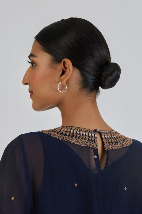 Viti Kurta and Pant-Navy Blue