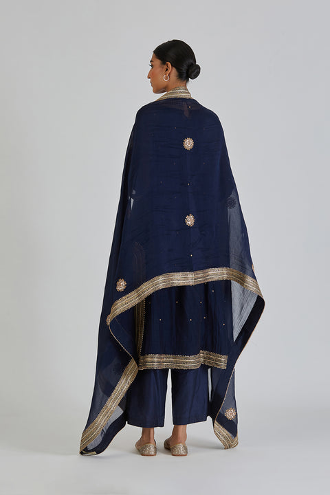 Diti Dupatta-Navy Blue