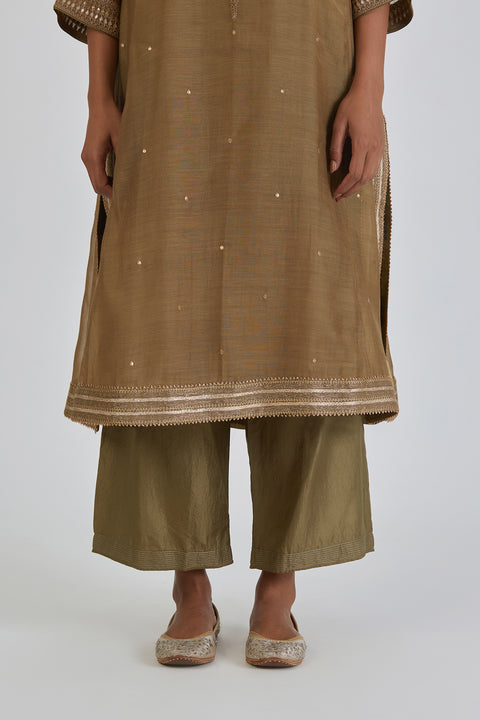 Viti Kurta and Pant-Mehendi Green