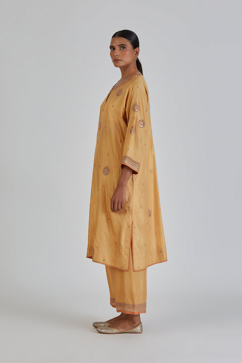 Ziya Kurta and Pant-Yellow