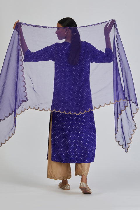Sarah Dupatta-Blue