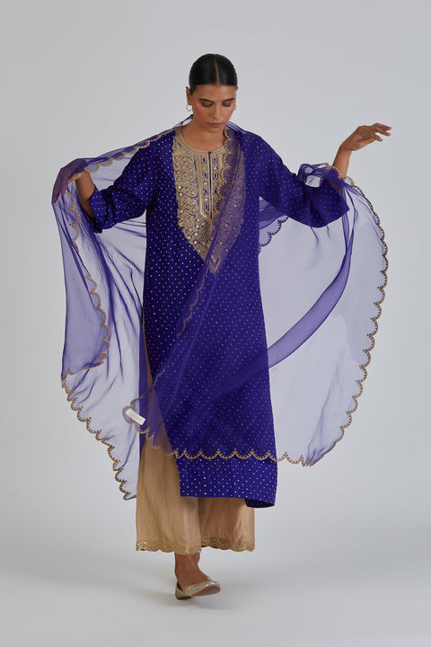 Mahi Kurta and Pant-Royal Blue