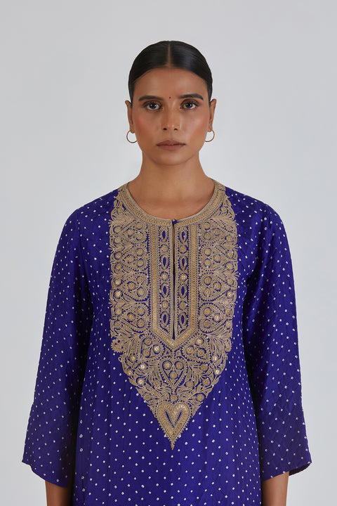 Mahi Kurta and Pant-Royal Blue