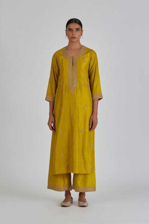 Arshia Kurta and Pant-Yellow