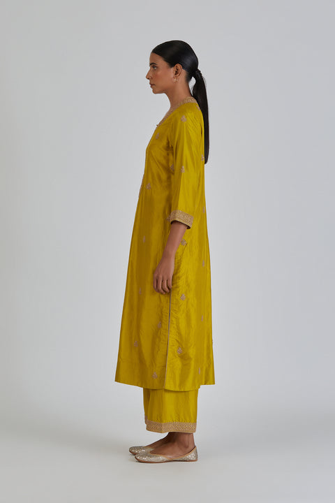 Arshia Kurta and Pant-Yellow