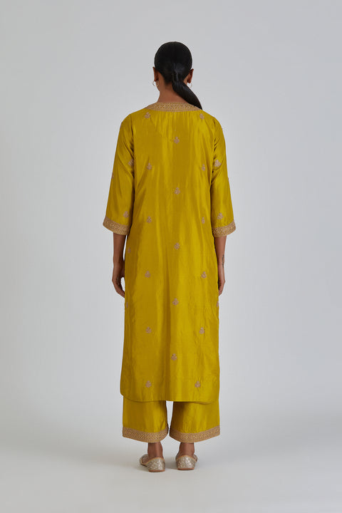 Arshia Kurta and Pant-Yellow