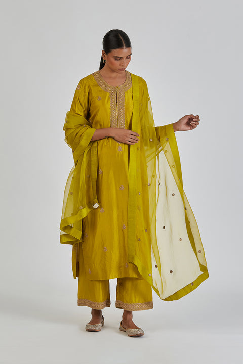 Cemal Dupatta-Yellow