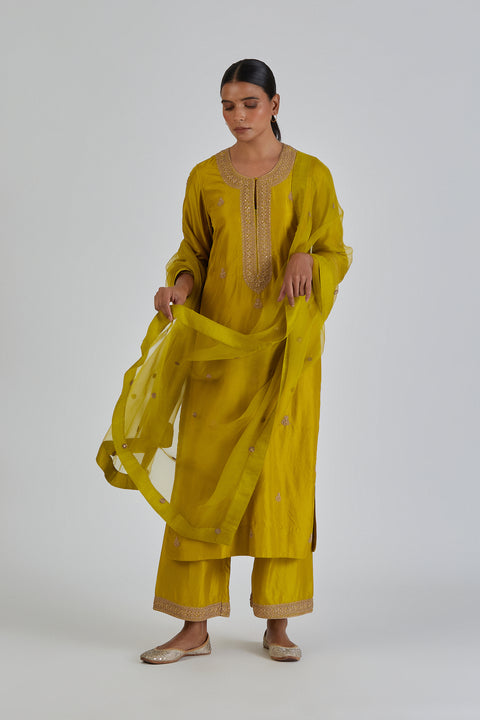 Arshia Kurta and Pant-Yellow