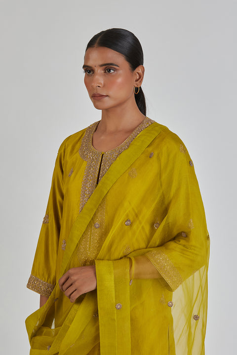 Cemal Dupatta-Yellow