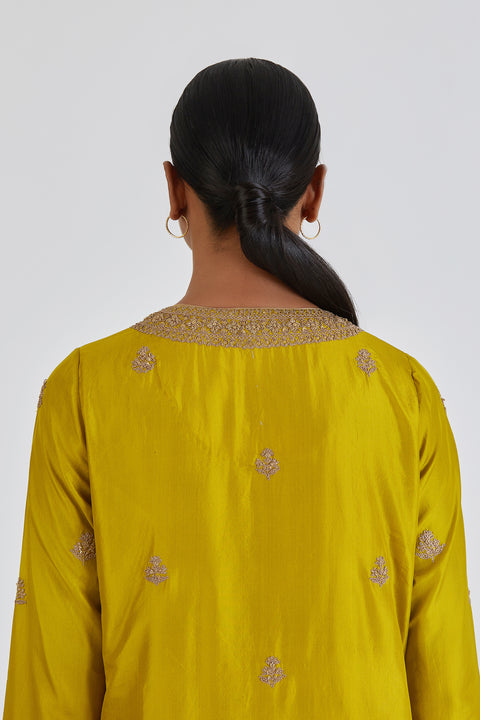 Arshia Kurta and Pant-Yellow