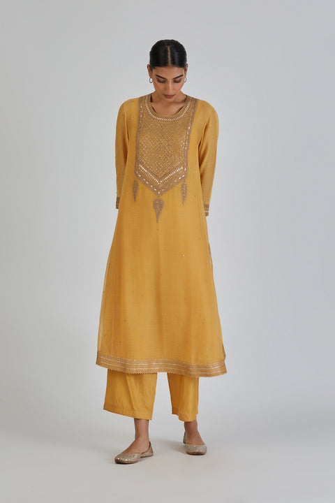 Viti Kurta and Pant-Yellow
