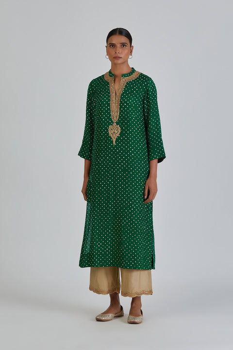Ruhi Kurta and Pant-Green