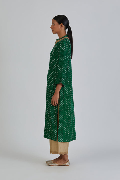 Ruhi Kurta and Pant-Green