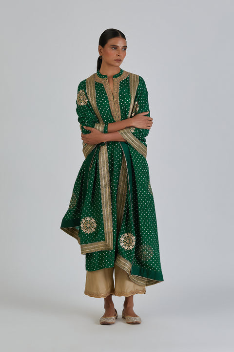 Ruhi Kurta and Pant-Green