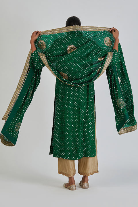 Gitika Dupatta-Green