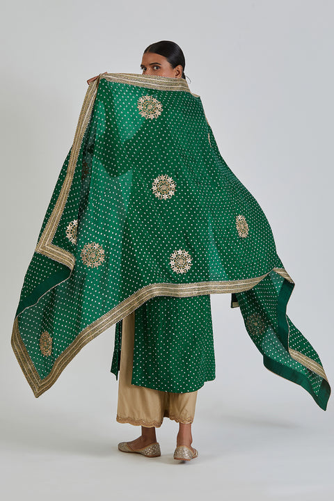 Gitika Dupatta-Green