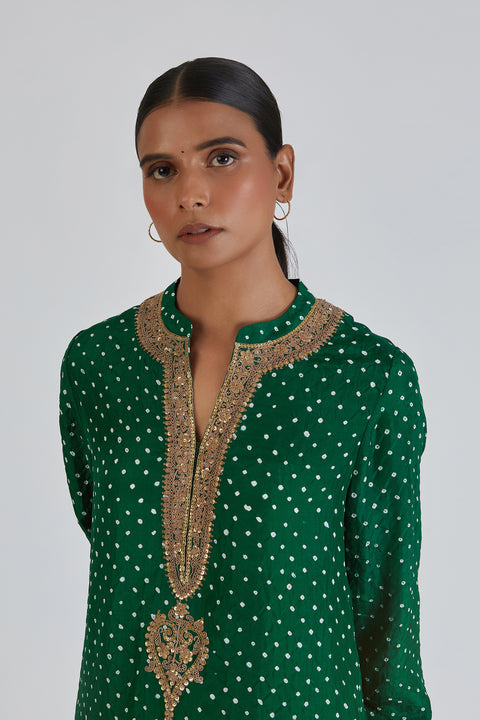 Ruhi Kurta and Pant-Green