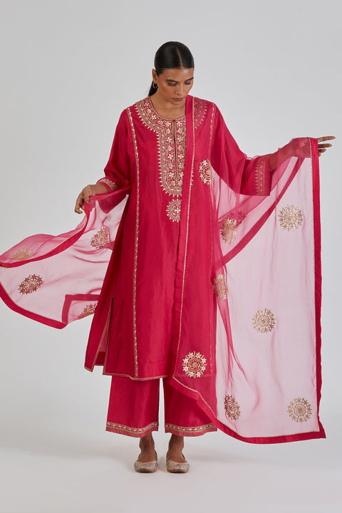 Anushka Dupatta-Fuschia Pink